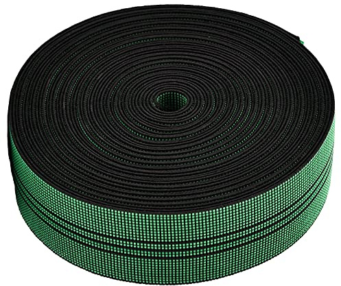 Carkio Sofa Elastic Webbing Chair Webbing Elasbelt Stretch Latex Band Upholstery Furniture Sofa Chair Repair DIY Modification 2-inch Wide x 42 Foot