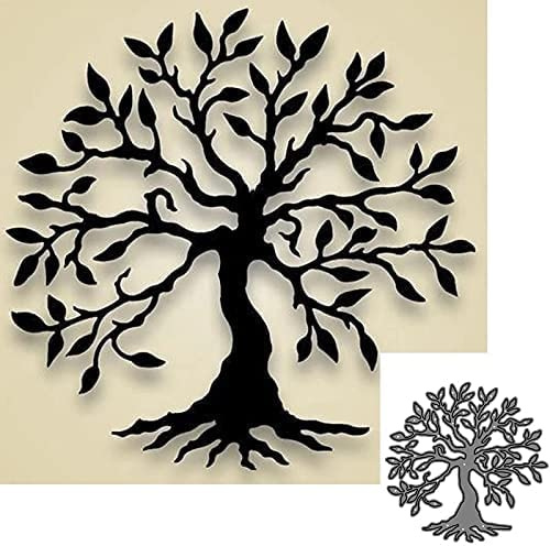 YunTrip Baumstanzformen, Lebensbäume, Metall-Stanzschablone für DIY, Scrapbooking, Album, Prägung, Papier, Kartenherstellung, dekoratives Handwerk