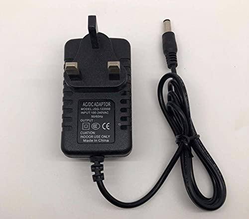 12V AC/DC adapter compatible with Brinkmann Q-Beam 800-2801-S 800-2704-1 563 Lumen 800-2655-2 Halogen QBeam LED 12VDC rechargeable spotlight flashlight battery charger (bucket. Not 5V/3.7V)