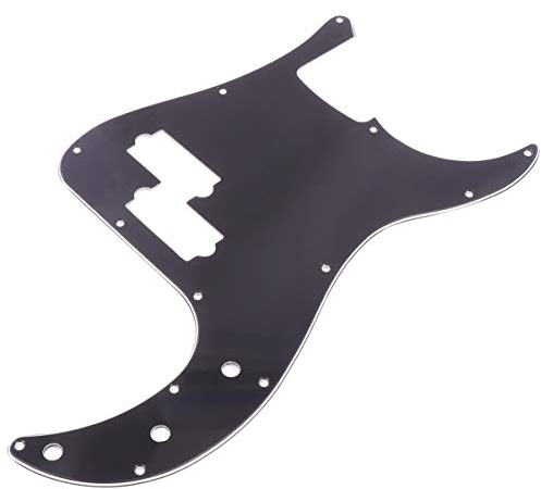 Toyvian 13löcher Schlagbrett Bass-schlagplatte Mit Schutzfolie Kratzfest Für Pb-bassgitarren Schwarz Ersatz Bass-teile