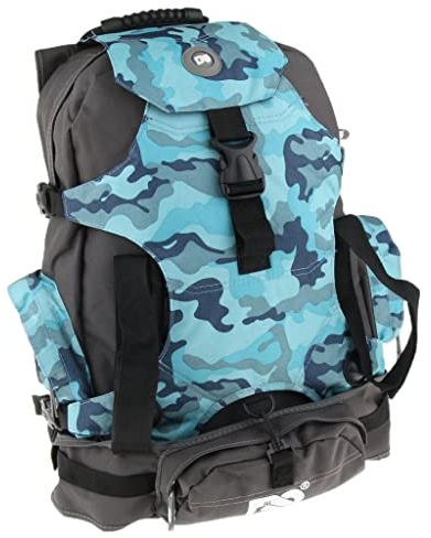 Duiaynke Unisex Tragetasche Schlittschuhe Tasche Rollschuhe Schultertasche für Damen und Herren (Blau Camo)