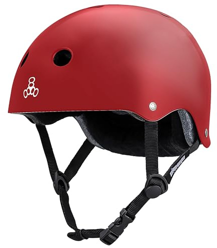 Triple Eight Deep Cover Helmet – Ideal for Skateboarding, Bicycling, BMX, and Roller Skating