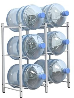 Estante for jarra de agua de 5 galones, soporte for botella de agua desmontable for 4 a 10 botellas, estante for jarra enfriador de agua resistente de 2 a 5 niveles, estante de almacenamiento organiza