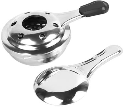 VICASKY Mini Electric Fondue Pot Camping Cooking Utensils Stainless Steel Milk Pan for Stove