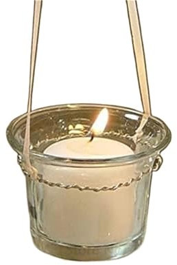 ZFIHAV Wall Mounted Candle Holders 6pcs Clear Glass Tea Light Holders Candle Holders,2.5 Inches Hanging Votive Tealight Glass For Wedding,Birthday,Home