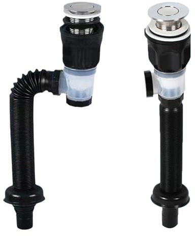 Abflussrohr-Kit für Waschbecken Abfluss, Abfluss Waschbecken, Geruchsdichte und Auslaufsichere Ablaufgarnitur für Badezimmer und Küchenspüle