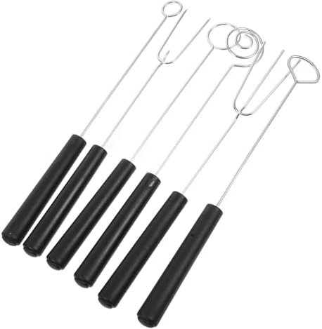 CHICAMPERA 6pièces Fourchettes à Chocolat Acier Inoxydable Outils De Trempage Pour Fondue Pâtisserie Et Cuisine Lot De Fourchettes Assorties