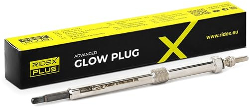 RIDEX PLUS Diesel Glühkerze 11V Schlüsselweite: 10mm Gewindemaß:M10X1 Kompatibel mit OPEL Vivaro A Kastenwagen X83 Vivaro A Combi X83 Movano Kastenwagen X70 Movano Bus X70 Movano Kipper X70, FORD