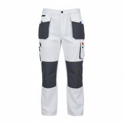 TAMS Basic Arbeitshose Herren Kniepolstertaschen 8 Taschen Arbeitskleidung verstärkte Nähte Bundhose Herren Arbeitshosen Knieschutztaschen 44-64