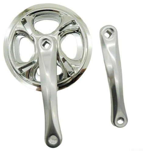 Besttoolifes Für Kurbelgarnitur, 42T, 175 mm, Legierung, Rennrad, Kettenrad, Silber, für Singlespeed, Fixie und Vierkant-Tretlager