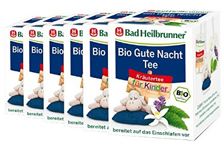 Bad Heilbrunner® Bio Gute Nacht Tee für Kinder - 6er Pack