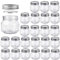 Betrome 8 OZ Mason Jar 24 pieces with Silver Regular Lid for Jam, Jelly, Honey, Beans, Spice, Wedding Favors, Shower Favors, Party Favors