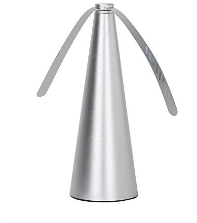 Decdeal Répulsif anti-mouches - Ventilateur portable - Ailes souples pour l'extérieur - Noir/argenté/or rose en option