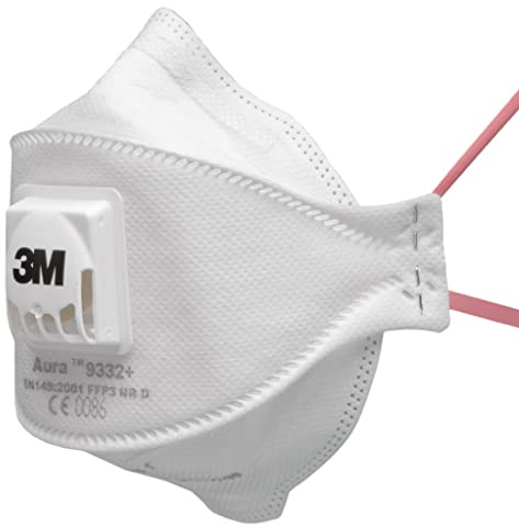 3M™ Atemschutzmaske Aura™ 9332+Gen3BV, FFP3 mit Ventil