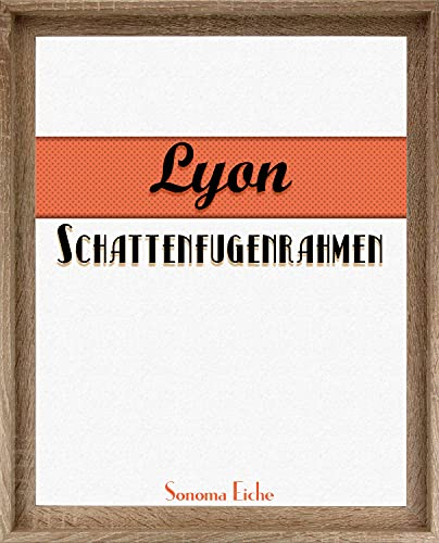 BIRAPA Lyon Keilrahmen für Canvas 30x30 cm in Sonoma Eiche, Rahmen für Leinwände, Leerrahmen für Leinwand, Schattenfugenrahmen für Keilrahmen, Leinwand Rahmen