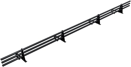 Parotec SCHNEEFANGROHR-Set 3 m für Dachziegel – 3 Rohre, 4 Halter Anthrazit | Komplettset 300 cm für Ton, Betondachsteine, Falzziegel & Dachpfannen – Schneefang/Dachlawinenschutz – RAL 7016