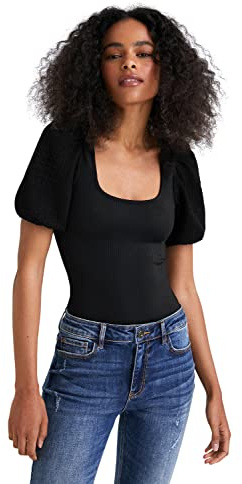 Desigual Body Blouse para mujer, Negro, XS