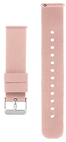 cobee Silicone Watch Bands - Quick Release Waterproof Soft Rubber Replacement Straps with Silver Plated Stainless Steel Buckle (20mm-Pink)