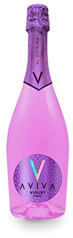 Aviva Rainbow - Cocktail Colorato Pronto da Bere, Rinfrescante e Divertente - Un Arcobaleno nei Bicchieri - VIOLET CHIC