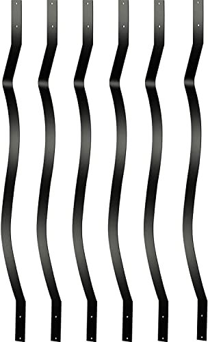 Akenow Deck Balusters 61 Pack Metal Deck Spindles, 32.25x1 Staircase Baluster with Screws, Metal Deck Railing for Wood and Composite Deck, Stylish Baluster for Outdoor Stair Deck Porch