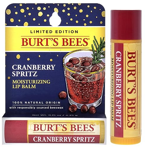 Burts Bees Cramberry Spritz Feuchtigkeitsspendender Lippenbalsam für Unisex, 0,15 oz