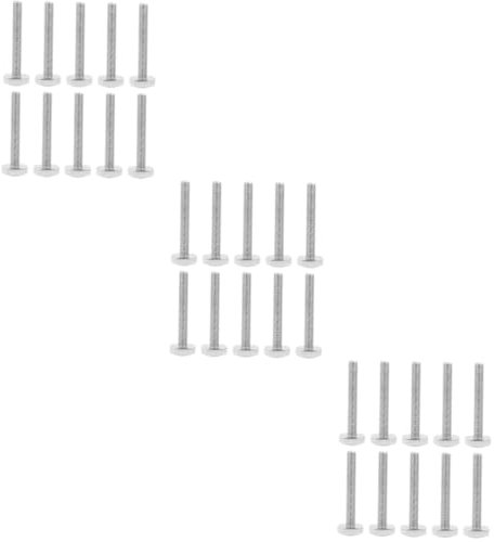 SOLUSTRE 30pcs Woodworking t Bolt Stainless Steel t Slot Bolts Hex Head for Furniture Jig