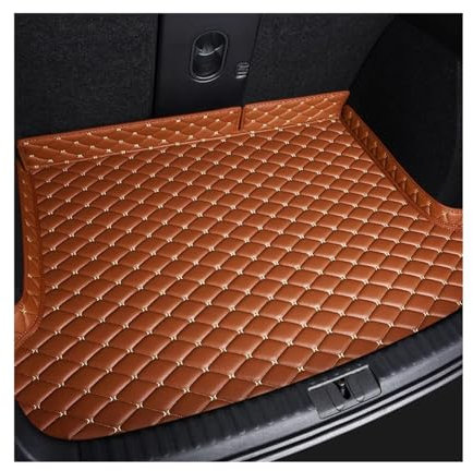 LIANGYIMEI Kofferraum Schutzmatte Für Hyundai Für Kona Für Encino 2018-2023 Für I30 2009-2012 Für Creta Ix25 2015-2022 Maßgeschneiderte Kofferraummatte Für Den Autoinnenraum (Braun)
