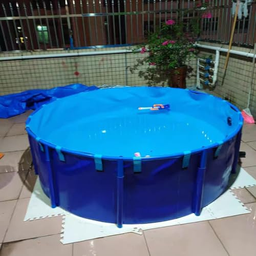 WLCGYD Piscine Hors Sol/Cadre Piscine Piscine Extérieure Hors Sol, Grandes Piscines Familiales/spas De Nage (1, 2, 3, 4 M), Pataugeoire, Bassin/réservoir À Carpes Koï(1.8X0.6M - 1526L/403GAL (D X H))
