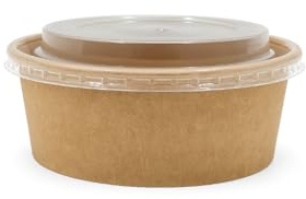 Vertduree - Caja de alimentos (PP transparente, microondas, recipiente desechable con tapa, ideal para llevar y calentar – Lote de 50/100/150/200 – 5 tamaños (100, 1300 ml – Ø185 mm)