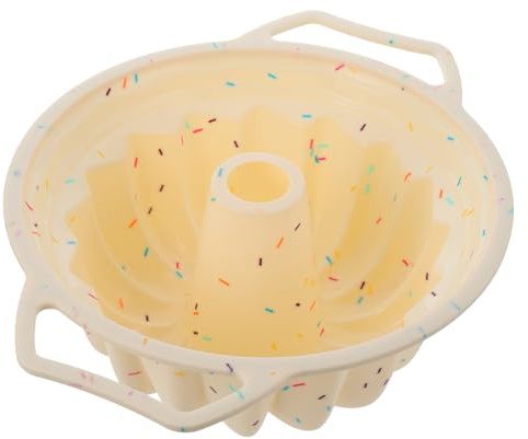 LIGIGWASH 1pezzi Stampo Silicone Tondo Per Dolci Con Metallico Rinforzato Resistente Temperature Estreme Flessibile e Antiaderente Per Forno e Frigorifero Facilmente Lavabile in Lavastovigli