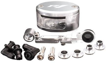 Oil Cup Fluid Bottle Reservoir Motorcycle Brake Fl&uid Oil Reservoir Clutch Tank Cylinder Cup Support Bracket For YZF R1 YZF-R1 YZFR1 Yzfr1 R1s