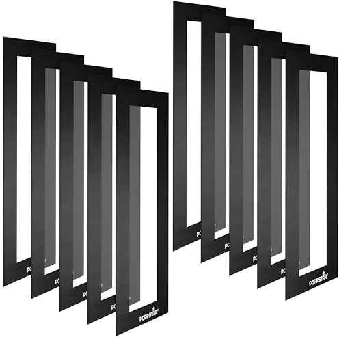 POPPSTAR Magnetrahmen magnetisch mit Magnetverschluss, schwarz, 10 Stück