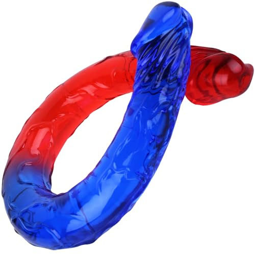 Realistic Double Ended Dildo Flexible Bendable Doubles Sided Dildos Women Lesbian Sex Toys for Couples Beginner