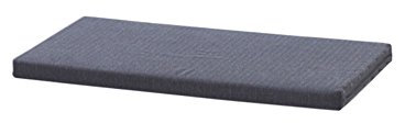 INWONA Kallax Regal Sitzauflage 76 x 39 x 4 cm Sitzpolster Sitzbank-Auflage Sitzkissen/Auflage für Sideboard als Sitzbank/unempfindlicher Bezug/Farbe GRAU ANTHRAZIT