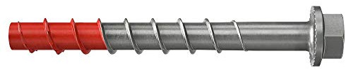 Fischer UltraCut FBS II 12 x 85 25/10/- US sexkant av rostfritt stål, kraftfull betongskruv med härdad spets, för utomhus- och våtområden, för säker fastsättning i betong, 20 st.