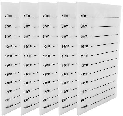 Weimob 5 Stücke Wimpernpalette mit Skala Zusätzliche Wimpernpaletten für Aufwahrungsbox EINWEG