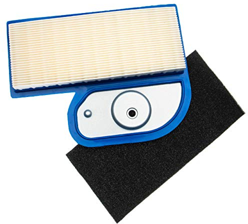 vhbw Filter Set (1x air filter, 1x pre-filter) compatible with John Deere LTR180, LX277 Lawn Tractor, Ride On Mower