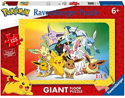 Ravensburger - Pokemon Puzzles | Puzzle ab 6 Jahren | Geschenk für Kinder ab 6 Jahren | 125 Teile | 70 x 50 cm große Kinderpuzzles | Ravensburger Puzzle