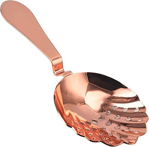 Julep - Colador de cóctel | Colador Julep, colador de acero inoxidable, herramientas de cóctel para bebidas, hogar, cocina, bar (oro rosa)