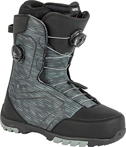 Nitro Snowboards Sentinel Boa Botas de Snowboard, Hombres, Black, MP 25,0 // EU 38 2/3 // US 7