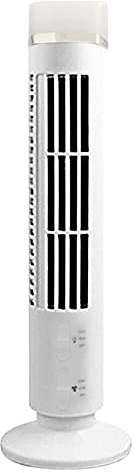 Demiawaking Mini Klimaanlage Ventilator, 3W Luftkühler Desktop Kühler, mit LED, USB Mobile Klimageräte, 2 Geschwindigkeiten für Büro, Reise, Sport (Weiss)