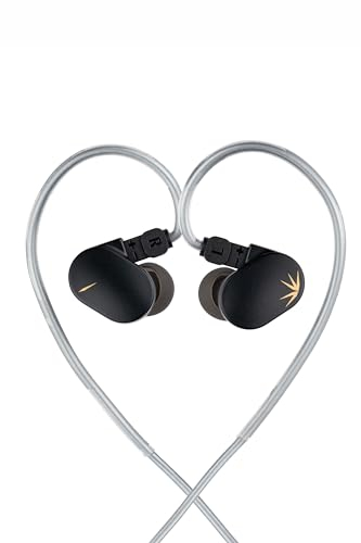 Moondrop CHU II - Auriculares in-ear con cable intercambiable IEMs dinámico de alto rendimiento, Negro
