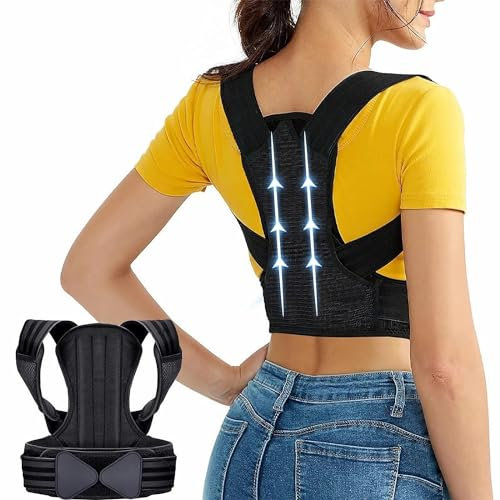 DaoGeSir Rücken Geradehalter Haltungskorrektur Damen Rückenstützgürtel Herren Korrektur Gurt Geradehalter Verstellbarer Rückenstütze Schmerzlinderung Und Verbesserung Der Körperhaltung (Size : XL)