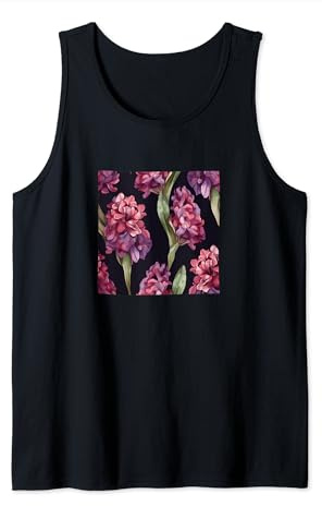 Motif floral sauvage aquarelle jacinthe Débardeur