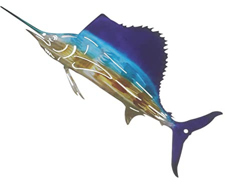 RORPOIR Fisch-wandkunst Dekoration Eisen-fisch-skulptur -wandkunst Für Heimdekorationen