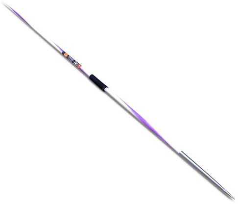 HAEST Nordic Wettkampfspeer Diana Carbon - 600 g - Flex 5.3 - Wettkampfspeer für Frauen - Hochleistungsspeer - WA-Zertifiziert - Lila-Weiß