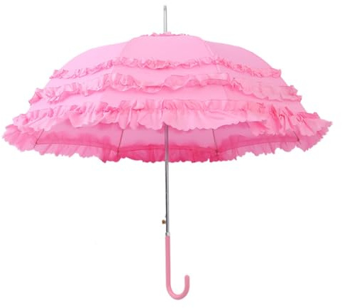 Gothic Spitzenschirme schwarz Hochzeit Sonnenschirme Lolitas Regenschirme, rose
