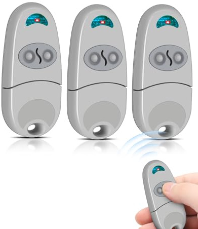 433.92MHz Garagentoröffner Fernbedienung, NA, EE, EV, 2 Kanäle, Fixer Code Handsender Remote Control Fernbedienung Garagentor 3pcs
