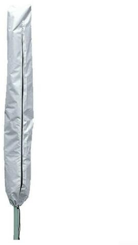Abdeckung für Wäscheständer, drehbar, wasserdicht, 420D-Oxford-Stoff, für Garten, staubdicht und wasserdicht, mit Reißverschluss und Kordelzug zum Festziehen (168 x 30 x 30 cm, grau)