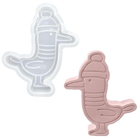 JOYOLA Möwe Giessformen Silikon, Möwen-Harzformen, Silikon-Möwenformen, Wiederverwendbare Möwen-Silikonform, 3D Möwenform, DIY-Silikon-Harz-Gussformen für Gießen, DIY Kerzen, Gips, Handwerk